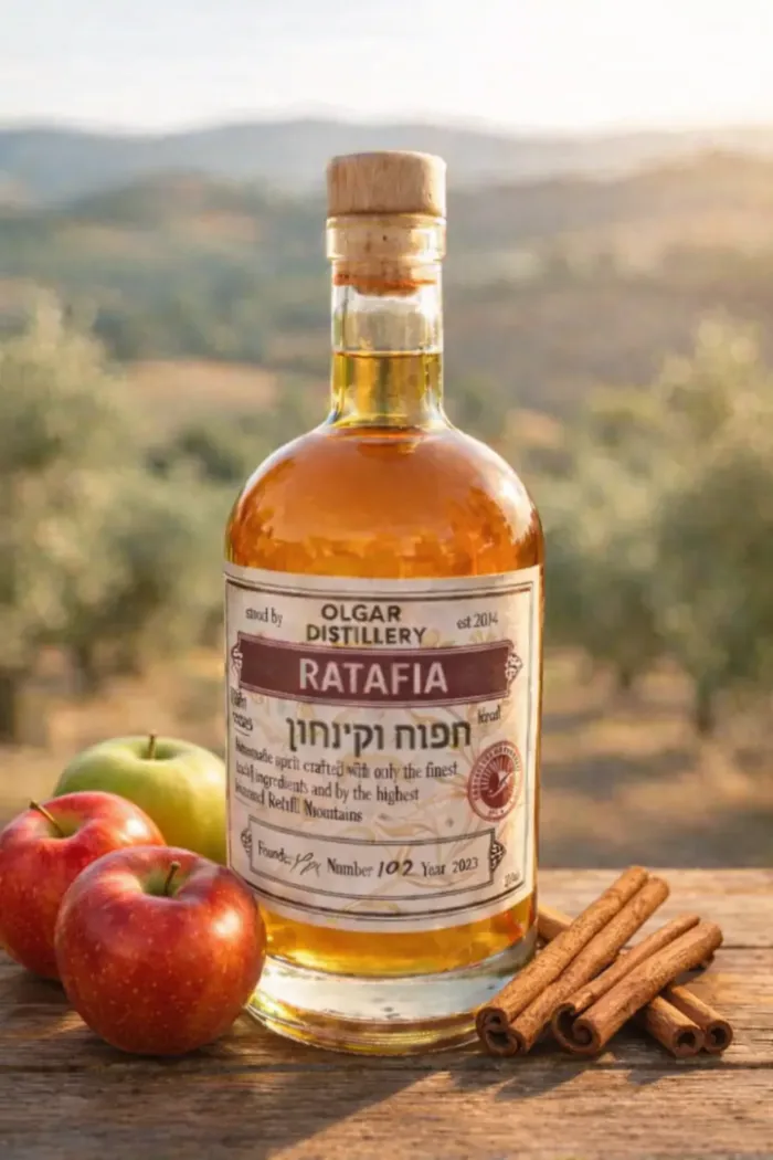 Ratafia תפוח וקינמון מחבית 18% אלכוהול 2025