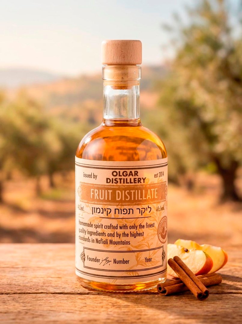 ליקר תפוח קינמון 17% אלכוהול 2025